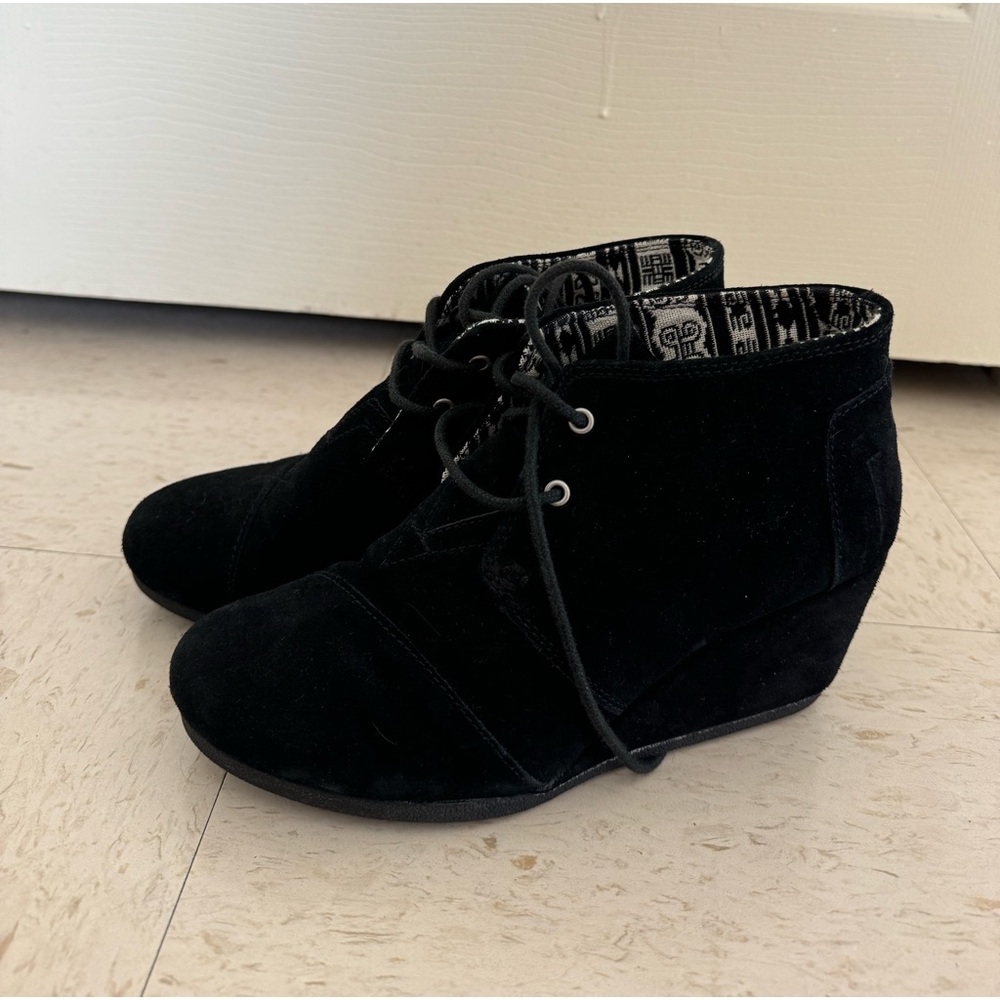 suede TOMS booties